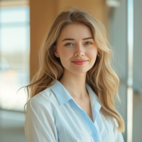 Itinai.com beautiful russian smiling woman in blue white clot b2a2f8db a378 458d a22d 40a28d1f8a51 3