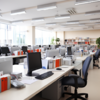 Itinai.com it company office background blured chaos 50 v 74e4829b a652 4689 ad2e c962916303b4 1