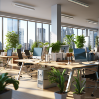 Itinai.com it company office background blured chaos 50 v 774f6708 277e 48b0 88cb 567652104bfb 3